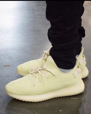 Yeezy Boost 350 V2 Butter Pastel Volt Yellow Running Shoes