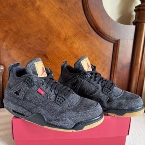 Levi s x Air Jordan 4 Retro Black Denim
