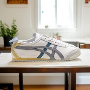 Onitsuka Tiger Mexico 66 White Grey Blue Yellow Sneakers