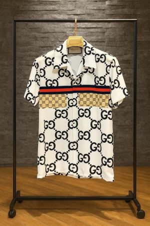 GUCCCI HALF SLEEVES PRINTED BRANDED IMPORTED SHIRT