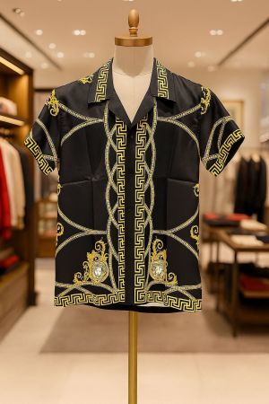 VERSACEE BOROCCO SHIRT IMPORTED HALF SLEEVES