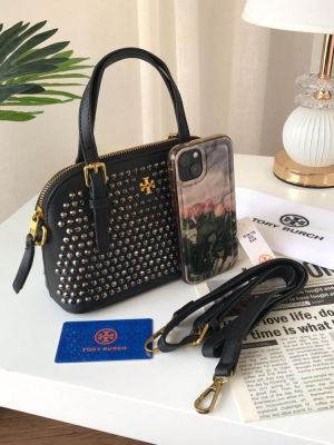 TORRY BURCH EMERSON DOME SETCHEL BLACK PREMIUM BAG WITH OG BOX