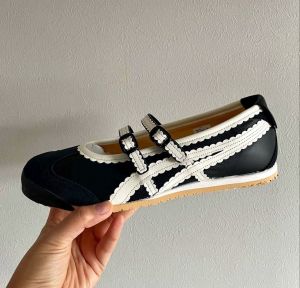 WMNS Onitsuka Tiger Mexico 66 Tgrs Black Cream Sneakers