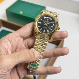 Rolex Day Date 40MM Black Diamond Dial