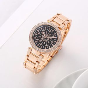 Micheal Kors MK7286 Rosegold Black Dial