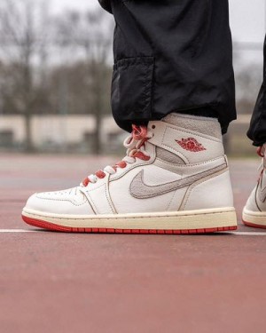 Nike Air Jordan 1 Retro High Rare Air Sail Cinnabar