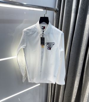 Tommy  Hilfiger White Embroidery Logo Premium Shirt
