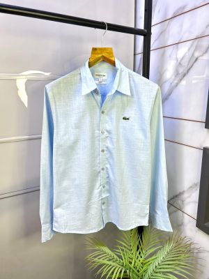 Lacost e Sky Linen Embroidery Logo Premium Shirts F2708-SK