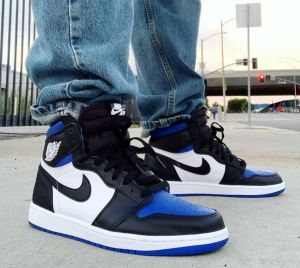  Nik_e Jordan retro 1 high ROYAL TOE Men Shoes