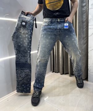 Amir i Greenish All Over Print Imported Designer Denim