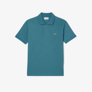 SALE Lacost_e Chest Logo Polo T-shirt Dark Green 