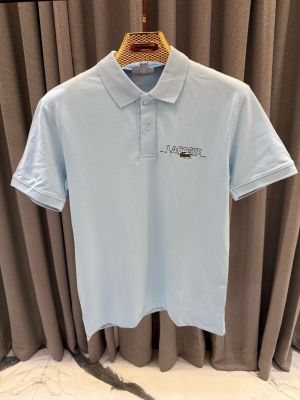 SALE Lacost_e Chest Logo Polo Sky Blue 