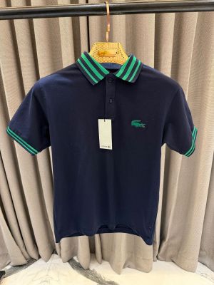 SALE Lacost_e Chest Logo Polo T-shirt Navy