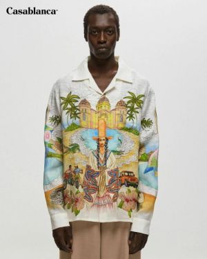 Casablanc a Premium Imported All Over Printed Shirt with Brand Box 2679