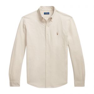 Ralph_Lauren Chest Logo Full Sleeves Shirt Cream