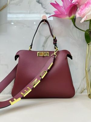 Fend_i peekabo soft leather edition with dust bag(88836-wine)