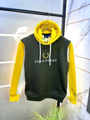 Fred Perry Imported Embroidery Print Green Super Premium Hoodie F2202-GR