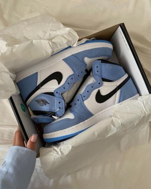 Nike Air Jordan Retro 1 High University Blue Suede Quality Surplus Semi UA