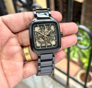 Rad o True Square Ceramic Automatic (Open back) GoldBlack