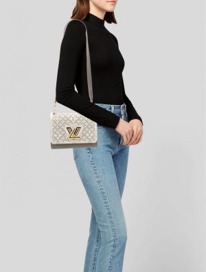 Louis_Vuitton_Embroidered_Twist_Logo_Premium_Double_Box_Bag_With_Shoulder_Strap_(45962-White_Grey)
