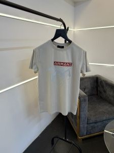 Arman i exchange turkish imported reflective 3d print round neck tshirt beige