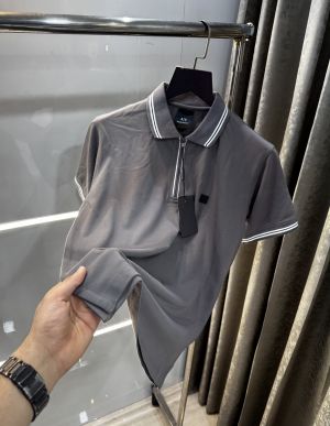 Arman i Exchange Grey Patch Logo Premium Polo T-Shirt