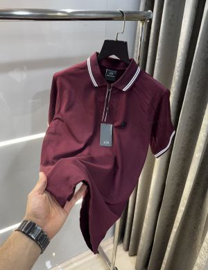 Arman i Exchange Wine Patch Logo Premium Polo T-Shirt