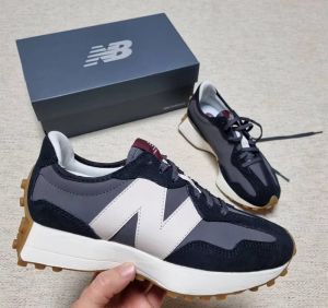 Ne_w Balance 327 BLAcK WHITE Men Shoes