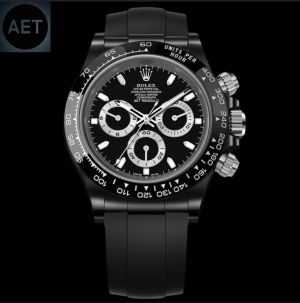 ROLE.X DAYTONA COSMOGRAPH 003 Silicon belt cz black dial