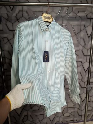 Ralph_Lauren_Aqua_Green_Embroidery_Logo_Premium_Striped_Shirt_(1425)