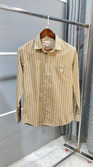Burberry_Beige_Premium_Striped_Shirt_With_Brand_Box_And_Carry_Bag_(1301)