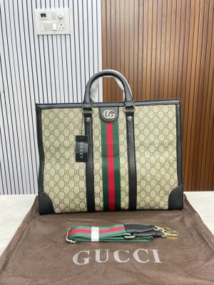 Gucc_i varsatile tote bag black with dust bag 131
