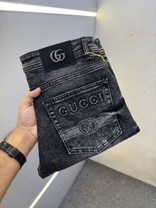 GUCC-I PREMIUM GREY DENIM JEANS