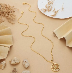 MICRO GOLD POLISH CHAIN PENDANT