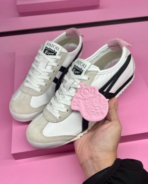 Patou X Onitsuka Tiger Mexico 66 WHITE BLACK for her
