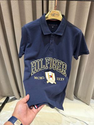 SALE TOMMY HILFIGE_R NAVY BLUE PREMIUM POLO