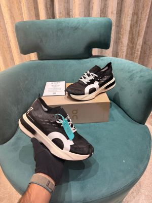 On Cloud Boom Strike Black White Running Shoes