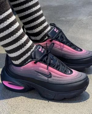 Nik_e AirMax Portal Black and Pink Women Shoes