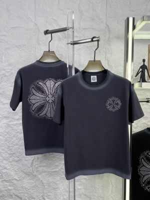 CHROME HEARTS GREY PREMIUM BACKPRINT TSHIRT