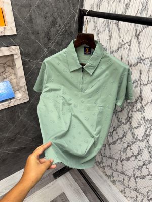 .Sale.Louis.Vuitton.Imported.Very.Premium.polo.Neck.Tshirts.CS126