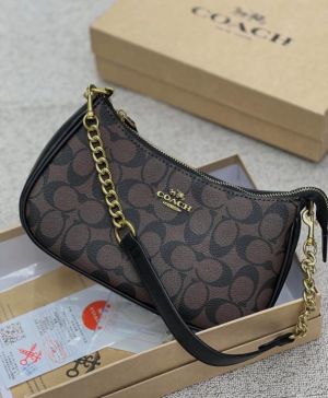 COAC_H Teri Shoulder Bag In Signature Canvas dual belts with og box 185