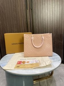 Louis_Vuitton Pink Onthego Mm Empreinte With Og Box And Dust Bag 5