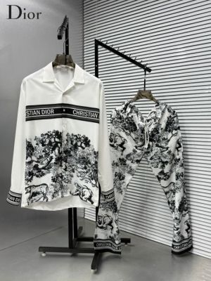 Christian Dio r White Monogram Imported Premium Tracksuit With Brand Box
