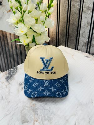 .Louis.Vuitton. 100% Imported Front Denim Fabric Dual Tone Cap.CS123