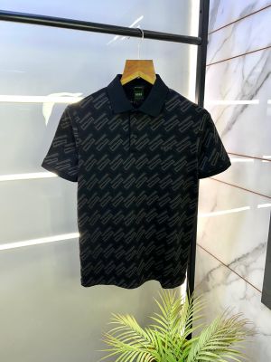 Hugo_Boss Black Premium Collar Neck Polo T-shirt F2888-BL