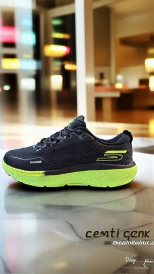Sketcher s Go Run Arch Fit Ride 11 Black Green Running Shoes