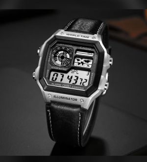 Casio AE-1200 Illuminator Silver Black - J1231