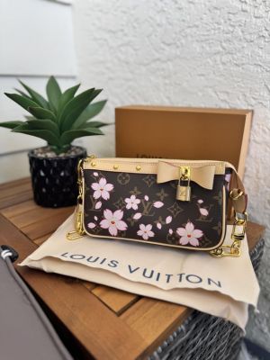 LouisVuitton_ x Takashi Murakami Pochette Accessoires bag In Monogram Canvas With Box premium quality