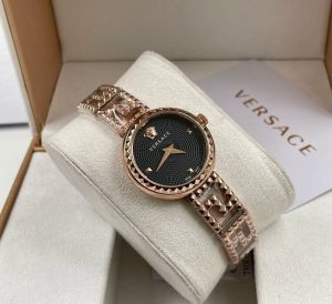 Versace Greca Goddess Rose Gold Black Dial 