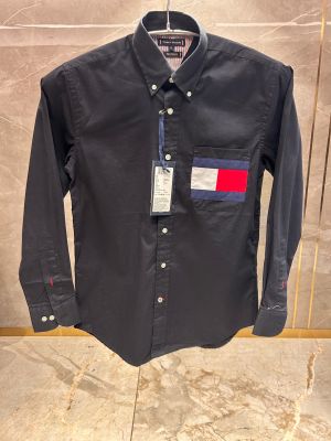 TOMMY HILFIGE_R BLACK PREMIUM EMBROIDER SHIRT